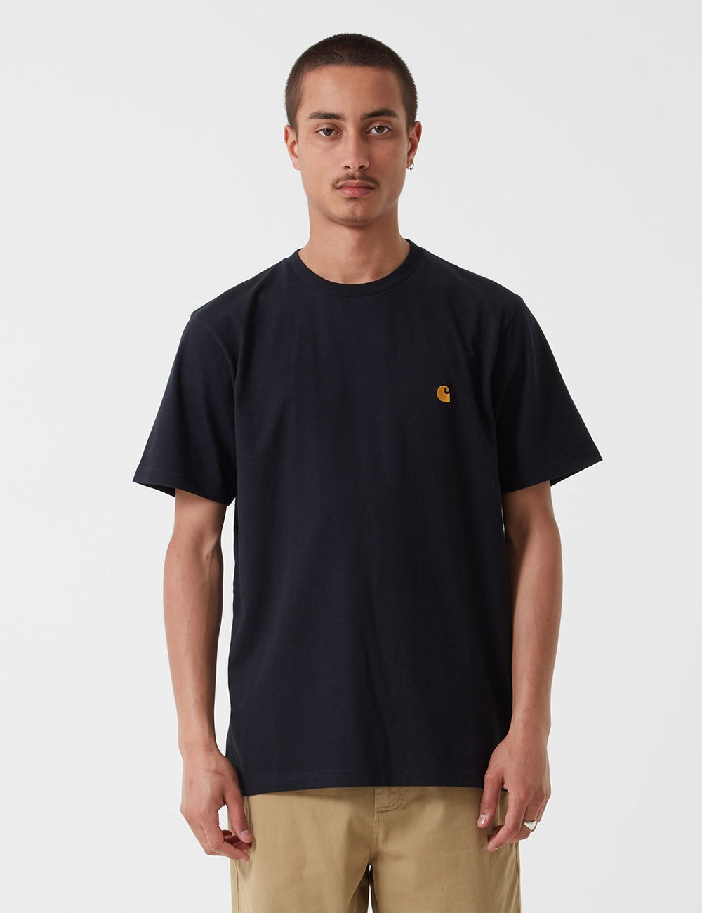 Carhartt WIP S/S Chase T-Shirt, Black/Gold