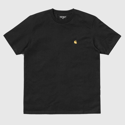 Carhartt WIP S/S Chase T-Shirt, Black/Gold