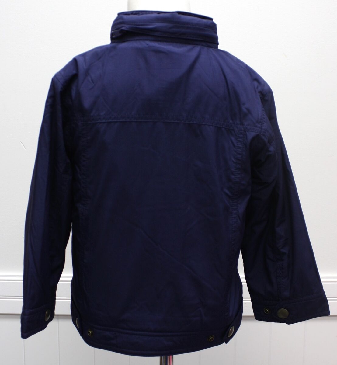 Polo Ralph Lauren Boys Navy Blue Jacket Red Pony, Logo Zipper NEW
