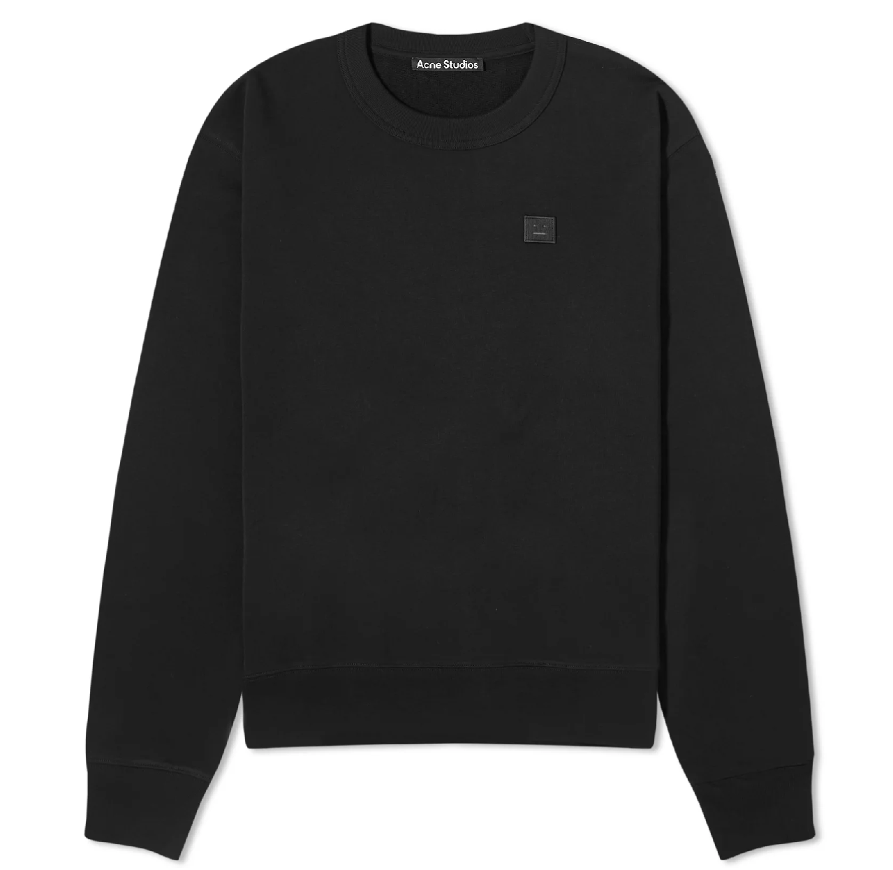 ACNE STUDIOS Fairah Face- Patch Cotton-Jersey Sweatshirt